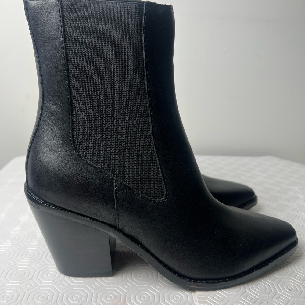 Treasure & Bond Black Heeled Leather Boots